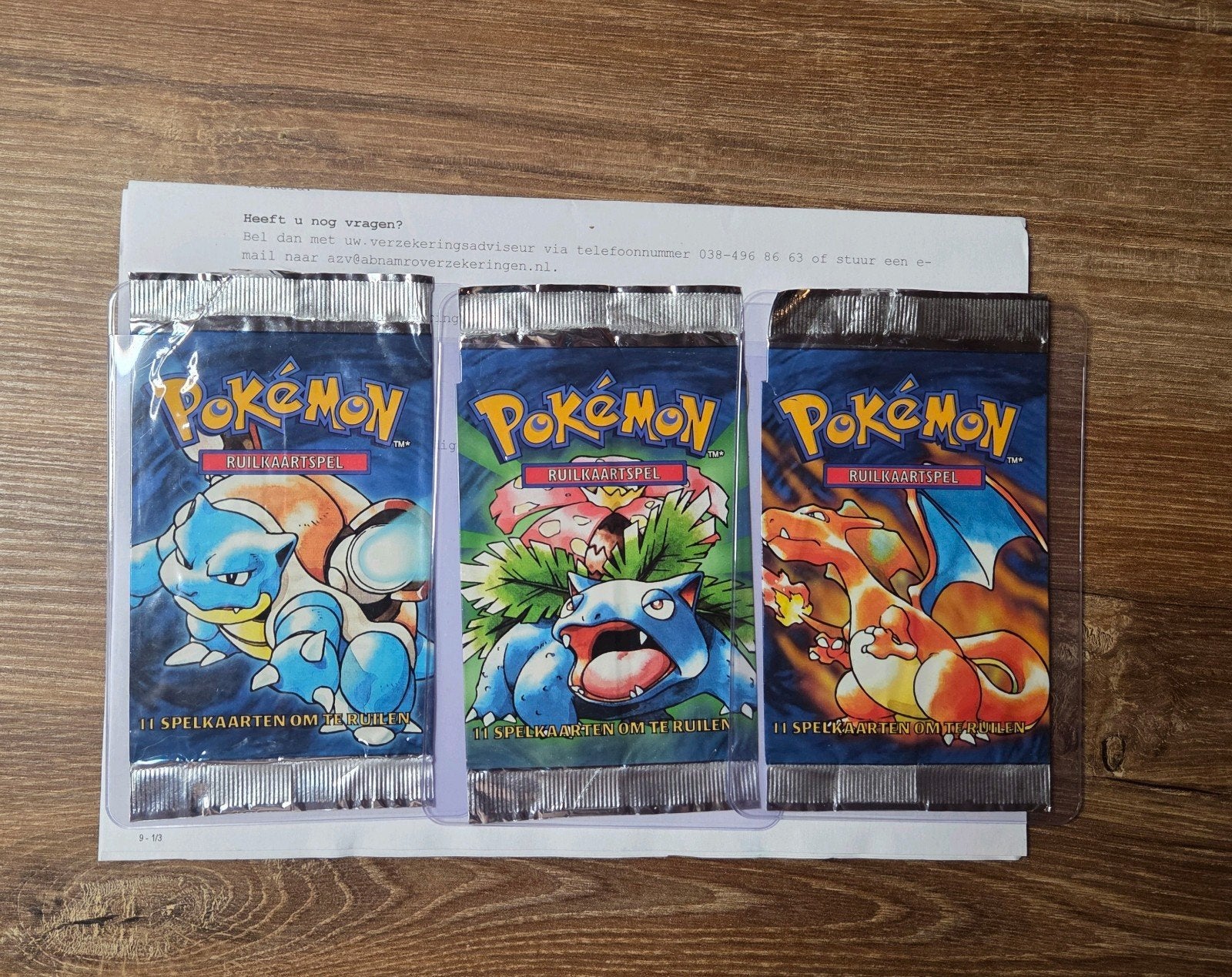 Base Set 1999 Wotc Unlimited Boosterpack Art Set Leeg, Ophalen of Verzenden, Zo goed als nieuw, Booster, Foil