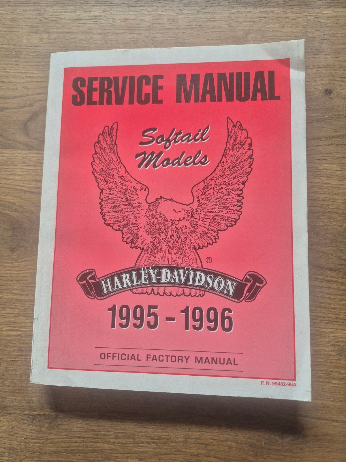 Original Harley Davidson 1995 -1996 Softail Service Manual, Ophalen of Verzenden