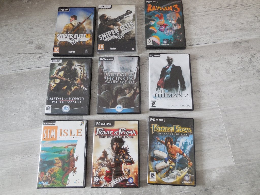 9 oude en Diverse retro spellen voor PC, 1 speler, Ophalen of Verzenden, Gebruikt, Vanaf 3 jaar