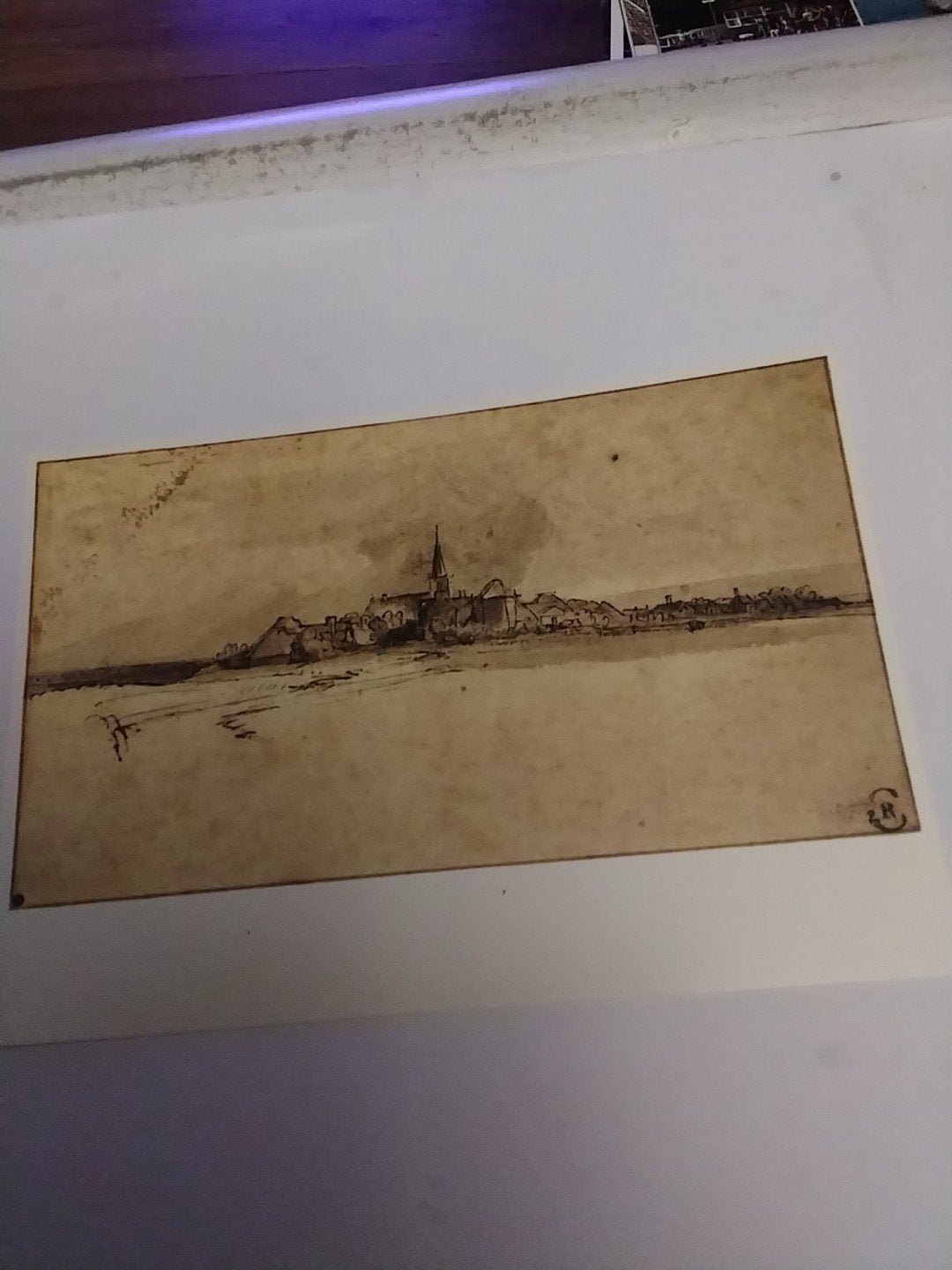 Rembrandt van Rijn - Gezicht op Diemen (Reproductie), Ophalen of Verzenden