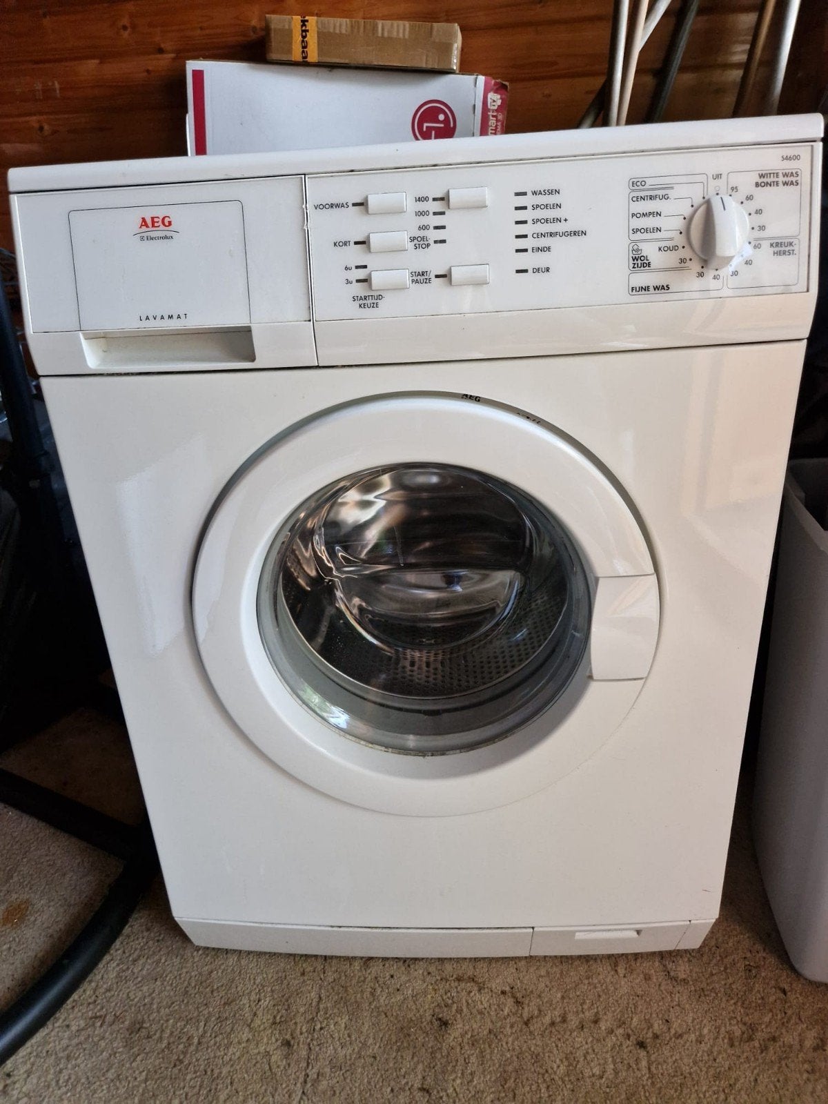 wasmachine, Ophalen, Gebruikt, Voorlader, 85 tot 90 cm