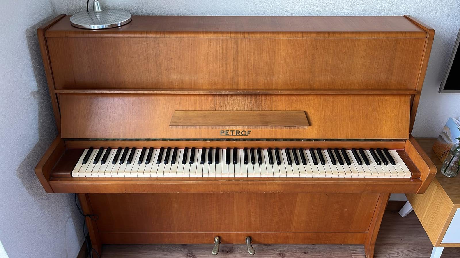 Petrof Piano, Muziek en Instrumenten, Ophalen, Gebruikt, Bruin, Piano
