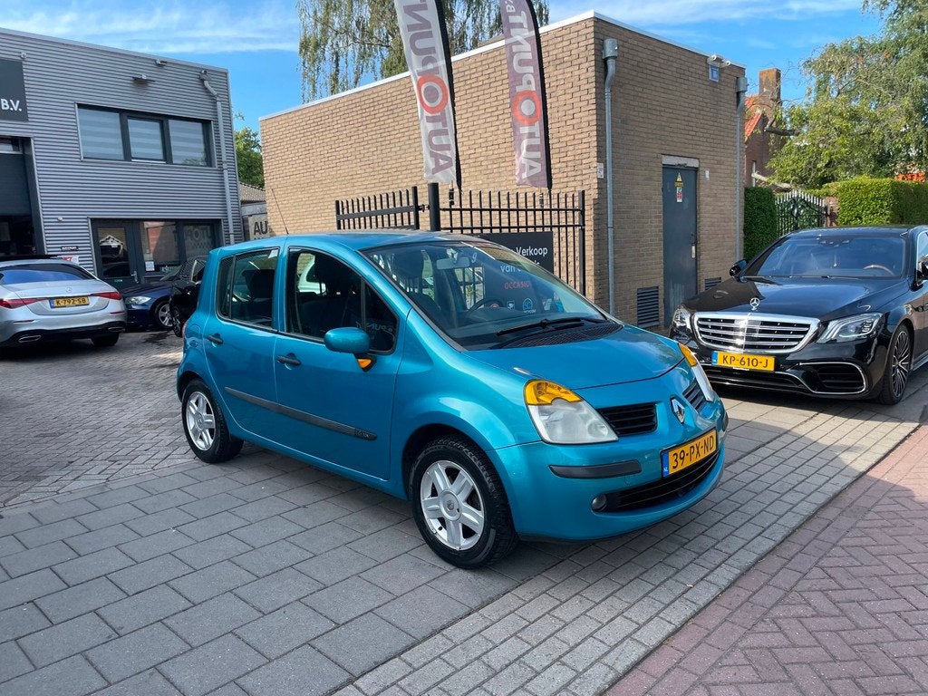 Renault Modus 1.6-16V Expression Luxe Airco Trekhaak NAP APK, Auto's, Renault, Voorwielaandrijving, 15 km/l, 4 cilinders, Blauw