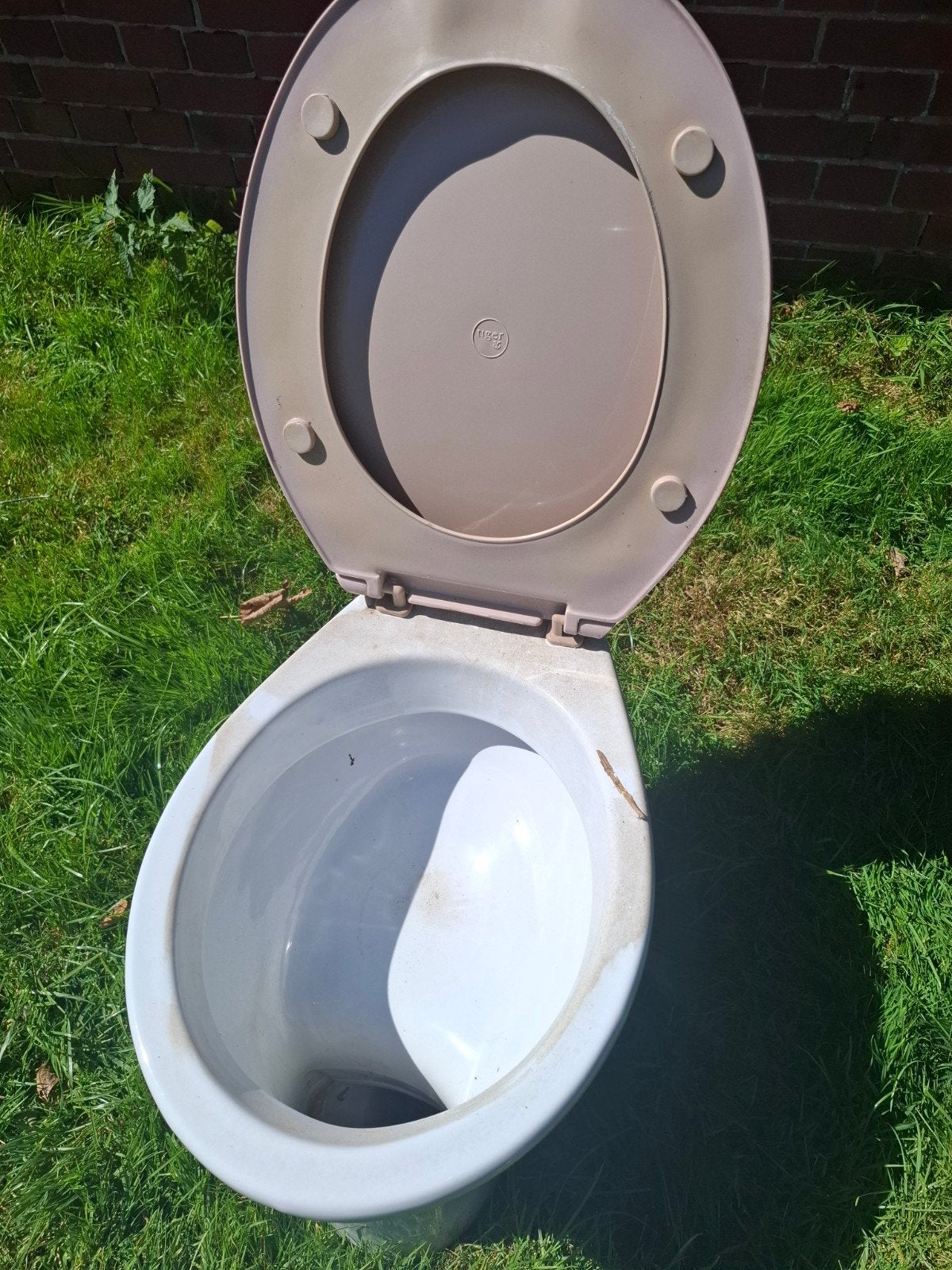 Witte WC pot inclusief bril, Doe-het-zelf en Verbouw, Sanitair, Ophalen, Gebruikt, Steen, Toilet