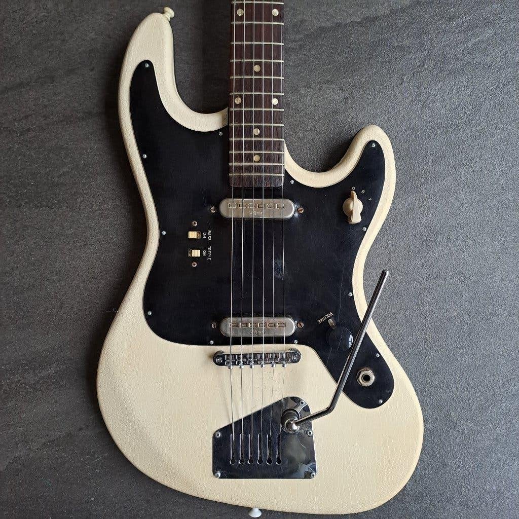 vintage Höfner super solid 60s gitaar vinyl white, Ophalen of Verzenden, Zo goed als nieuw, Algemeen