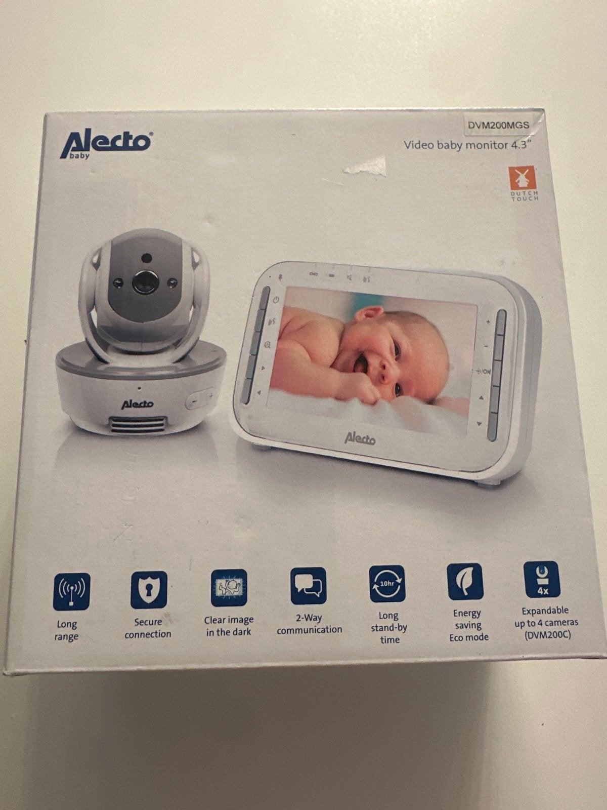 Alecto Baby DVM200MGS Video Babyfoon met Camera, Ophalen, Nieuw, 250 meter of meer, Camera