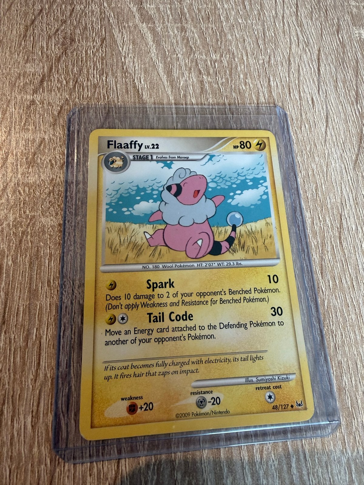 Pokemon Flaaffy LV.22 kaart 48/127, Ophalen of Verzenden, Zo goed als nieuw, Losse kaart