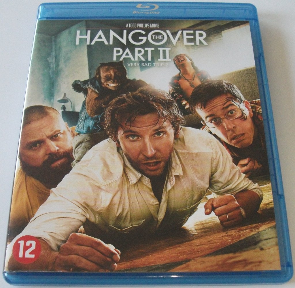 Blu-Ray *** HANGOVER II *** Very Bad Trip 2, Cd's en Dvd's, Blu-ray, Zo goed als nieuw, Humor en Cabaret, Blu-ray, Film, Vanaf 12 jaar