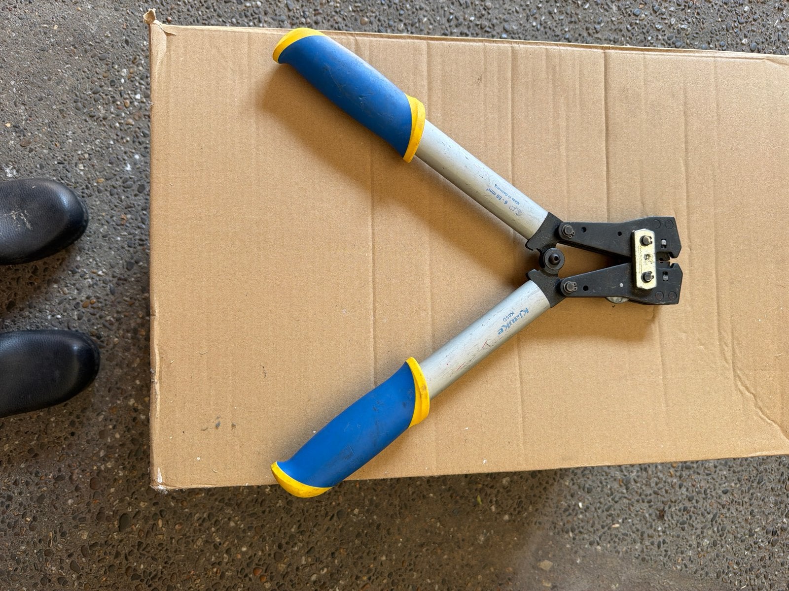 Klauke K05D Krimptang 6-50 mm² - Made in Germany, Ophalen, Gebruikt, Tang, Overige merken