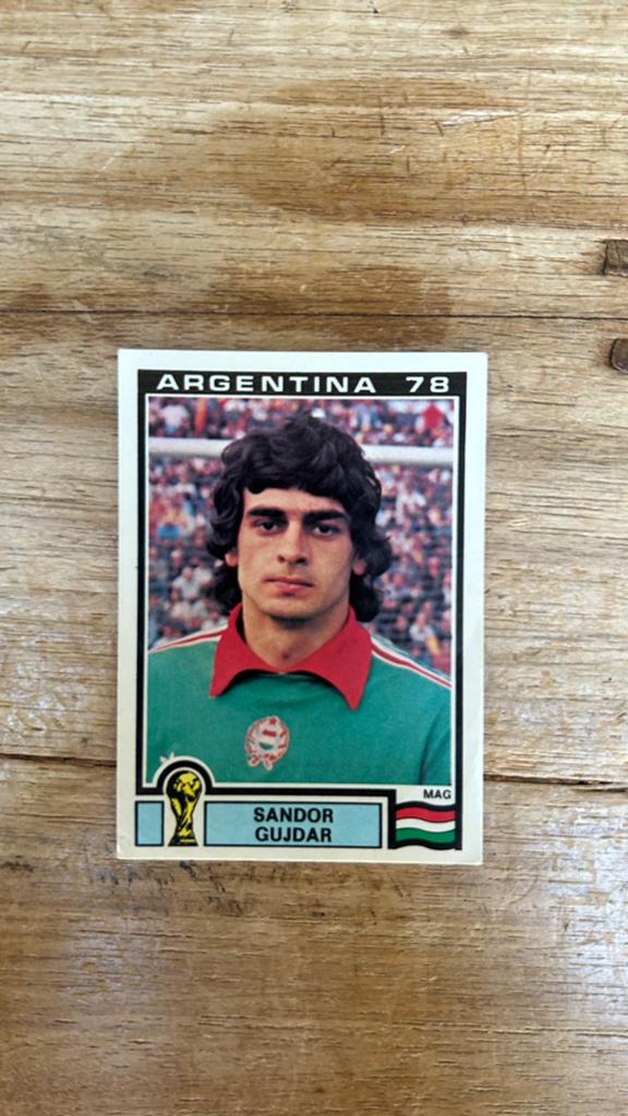 Panini Argentina 78 plaatje Sandor Gujdar WK 78, Verzenden, Zo goed als nieuw, Sticker