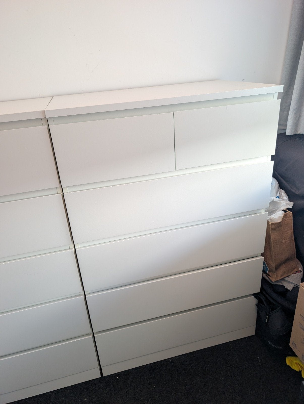 2X IKEA MALM ladekast met 6 lades, prijs is per stuk, Ophalen, Gebruikt, 5 laden of meer, 100 tot 150 cm