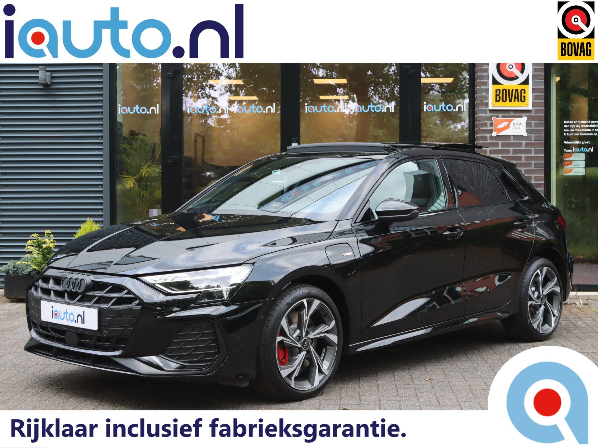 Audi A3 Sportback 45 TFSI e 272pk S edition Competition Pano, Auto's, Audi, 12 maanden, 4 cilinders, Zwart, Plug-in hybride
