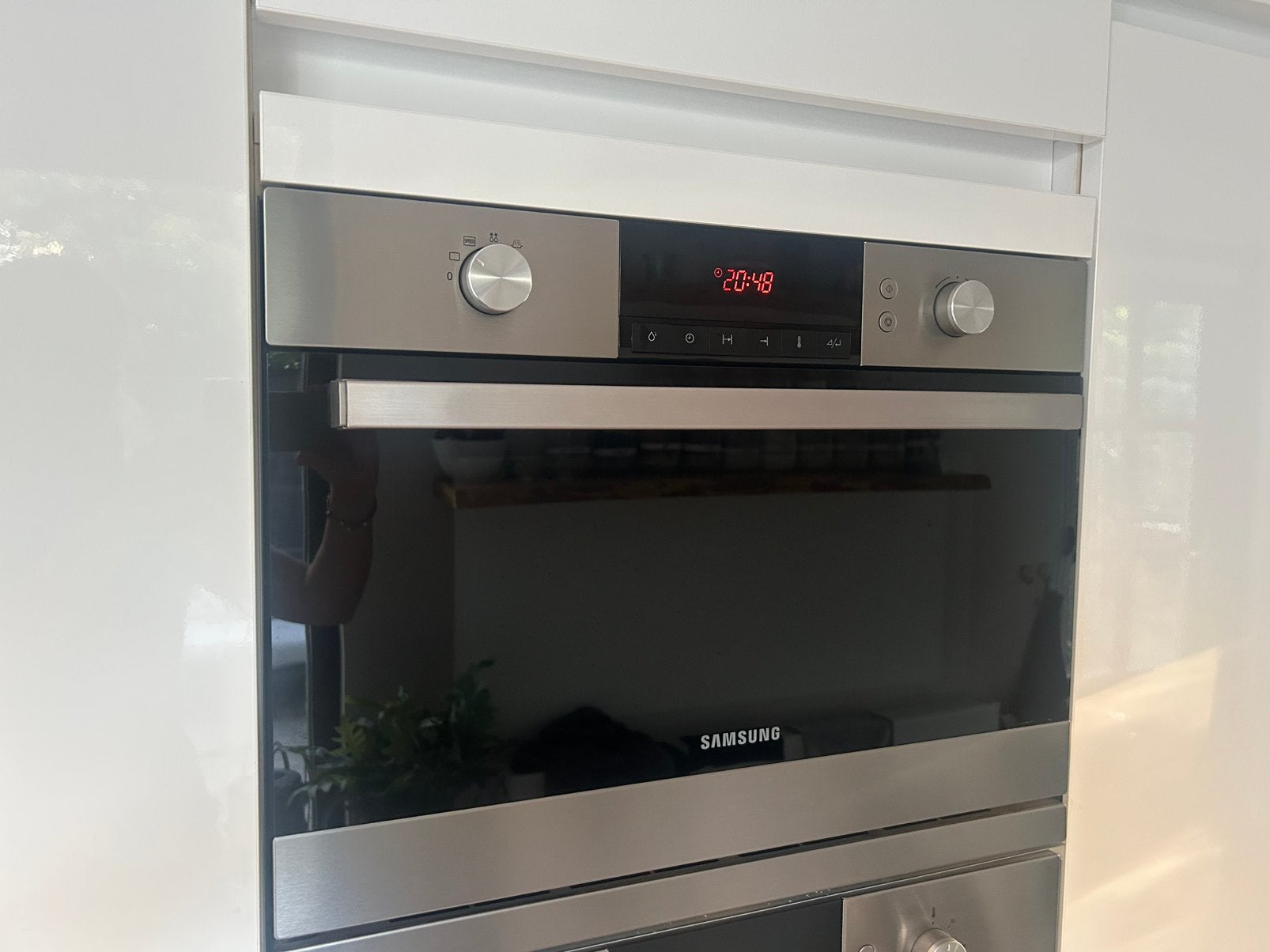 Samsung inbouw turbo combi oven in hele goede staat, 45 tot 50 cm, Gebruikt, Ophalen of Verzenden, Combi-oven