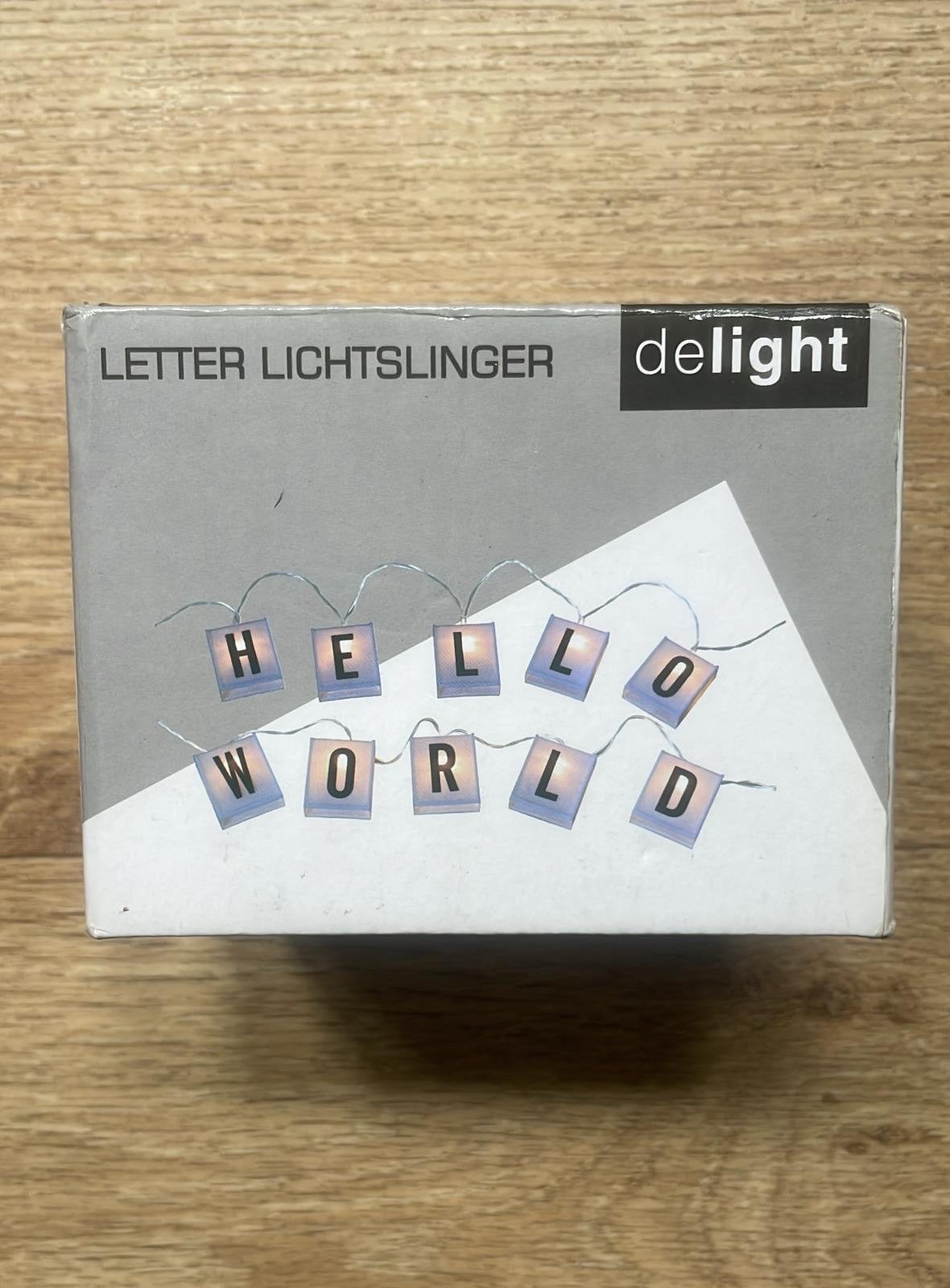 Letter Lichtslinger - Delight, Wit, Overige merken, Kunststof, Nieuw