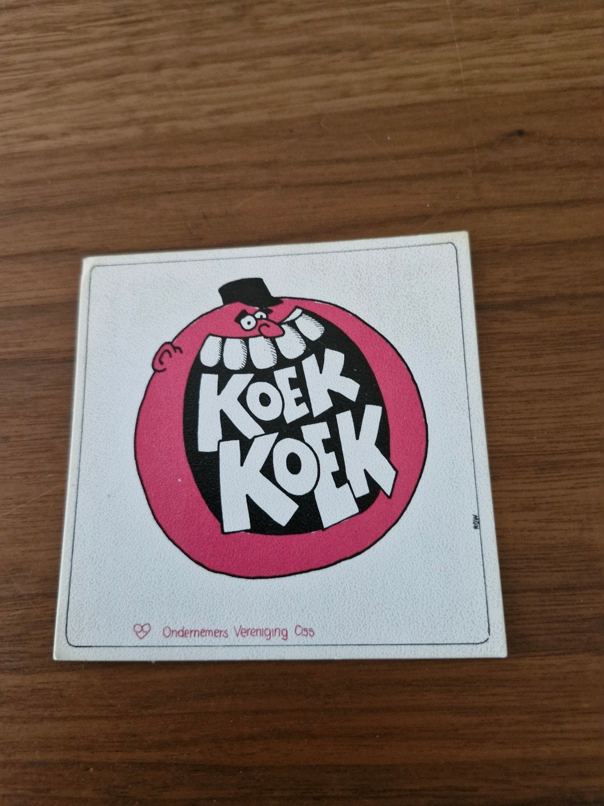 10828 Vintage Carnaval Stickers Ondernemers Vereniging Oss, Ophalen of Verzenden, Gebruikt, Overige typen