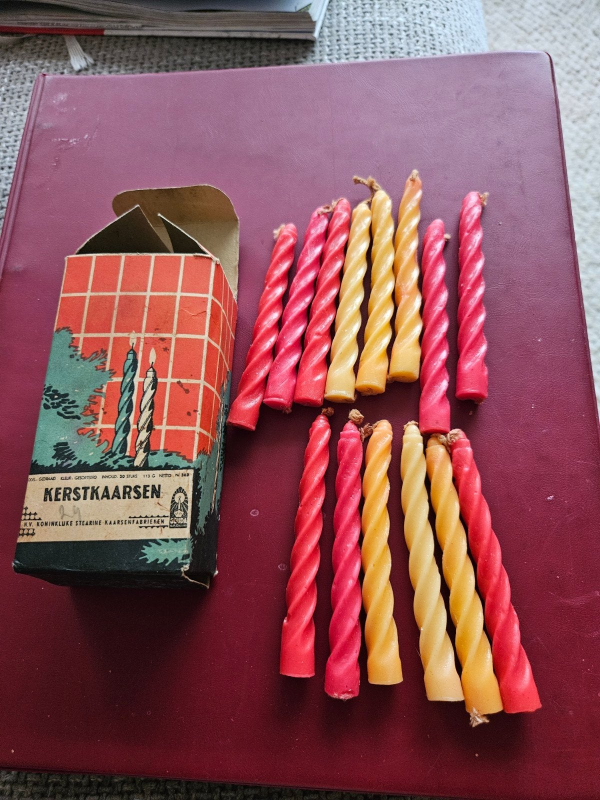 kerstkaarsen gouda vintage, Diversen, Kerst, Ophalen of Verzenden