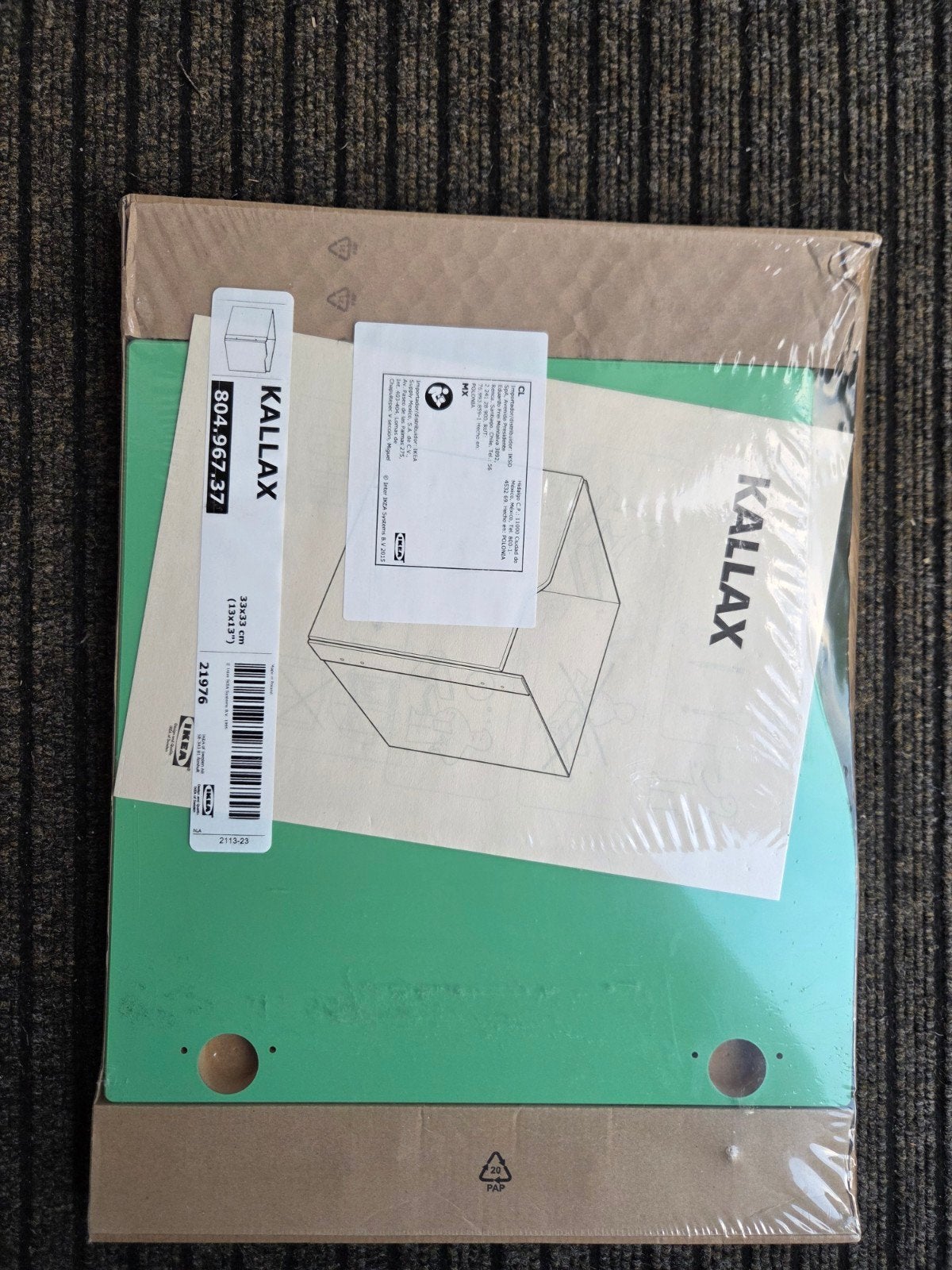 IKEA KALLAX inzetten met deur, Ophalen, Minder dan 50 cm, Nieuw, Minder dan 100 cm