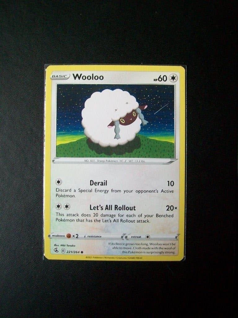 4081. Nieuwe Pokemon Kaart WOOLOO hp 60 (221/264) 2021, Verzenden, Nieuw, Losse kaart