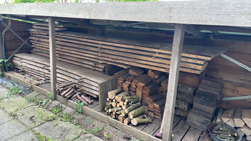 meubelhout essen en esdoorn, Doe-het-zelf en Verbouw, Hout en Planken, Ophalen, 25 tot 50 mm, Nieuw, Plank