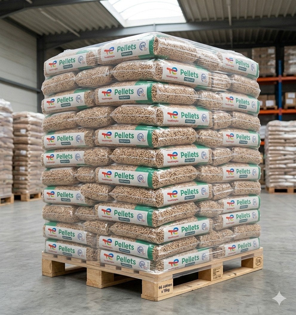 Total Energies Premium Houtpellets, Minder dan 3 m³, Ophalen of Verzenden