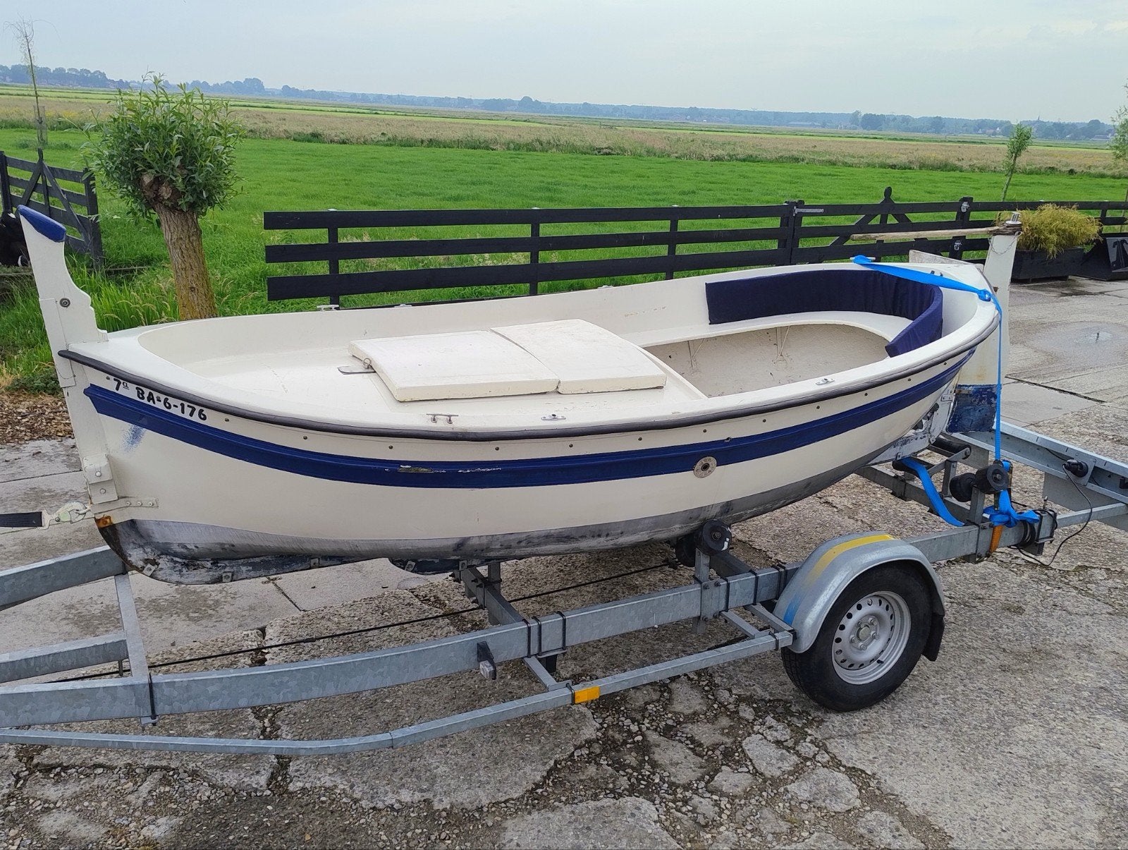 Poleyester SLOEP  ex Spaanse vissersboot GRATIS bezorgd NL, Watersport en Boten, Sloepen, Overige merken, Gebruikt, Overige brandstoffen