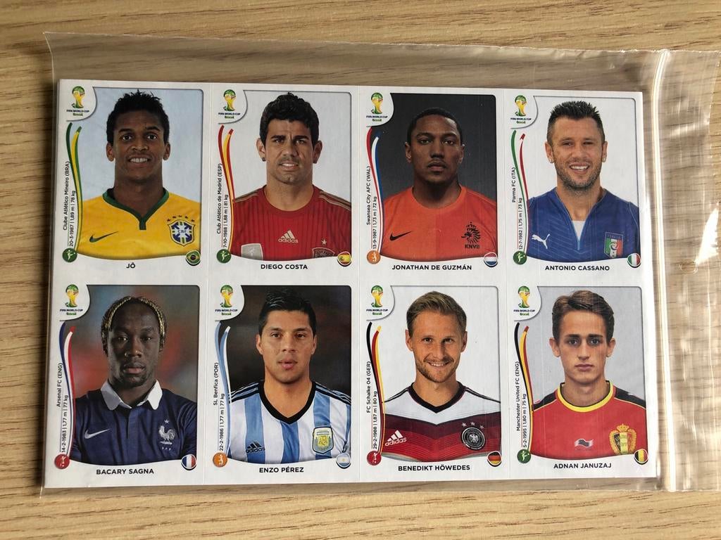 Panini WK 2014 complete UPDATE set, Verzamelen, Sportartikelen en Voetbal, Ophalen of Verzenden, Nieuw, Buitenlandse clubs, Poster, Plaatje of Sticker