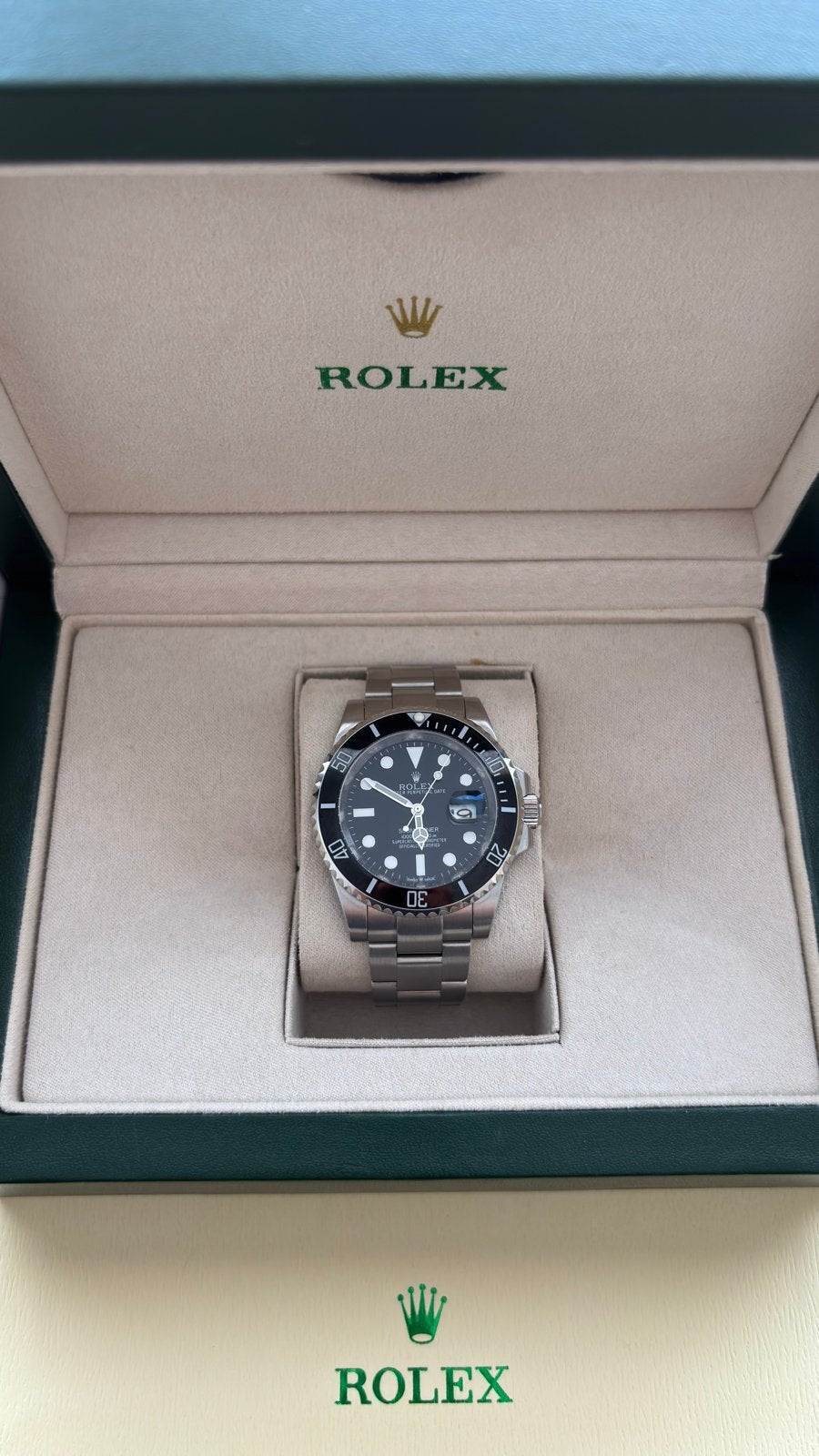Rolex Submariner Date 41mm, Staal, Polshorloge, Ophalen of Verzenden, Zo goed als nieuw