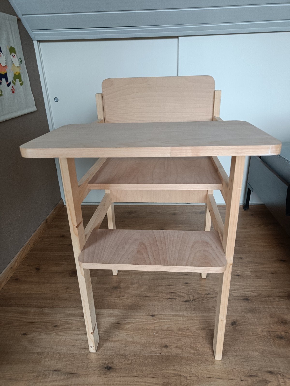 Handgemaakte kinderstoel 58 diep, 52 cm breed, Ophalen, Nieuw, Overige typen, Aanschuifbaar