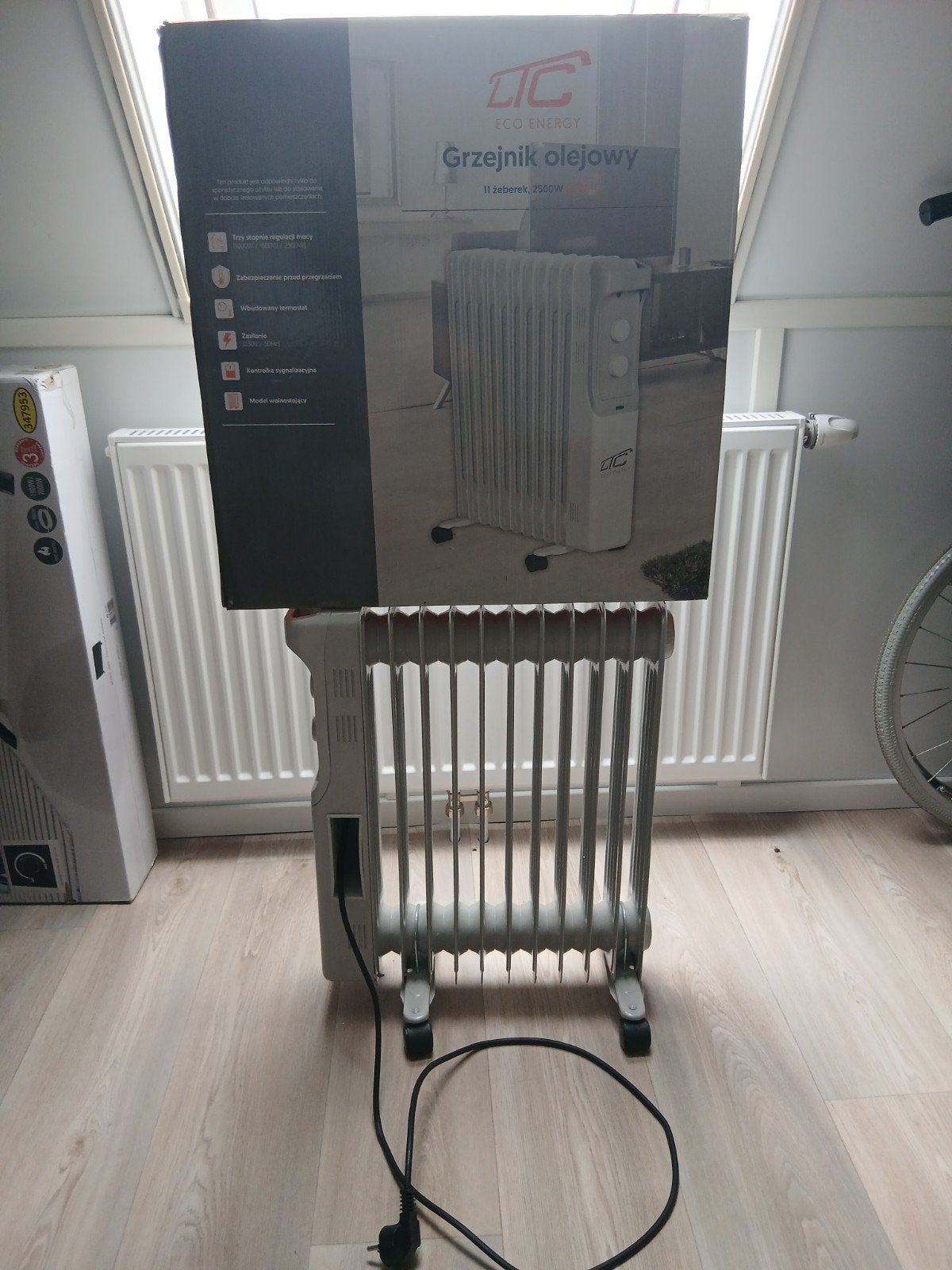 LTC elektrisch oliegevulde Radiator 2500W, Ophalen, Radiator, Nieuw, 60 tot 150 cm