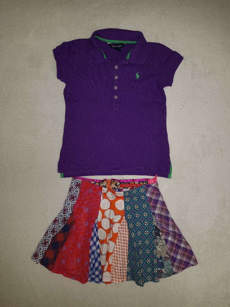 Prachtige paarse RALPH LAUREN polo in maat S/7 (122)., Zo goed als nieuw, Shirt of Longsleeve, Polo Ralph Lauren, Verzenden