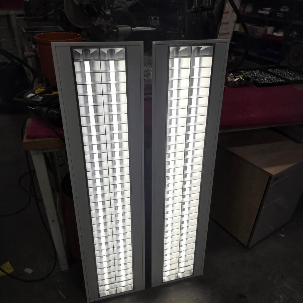 1X LEDLAMP ZGAN DUBBELE TL LAMP INBOUW / OPBOUW 120X30 CM