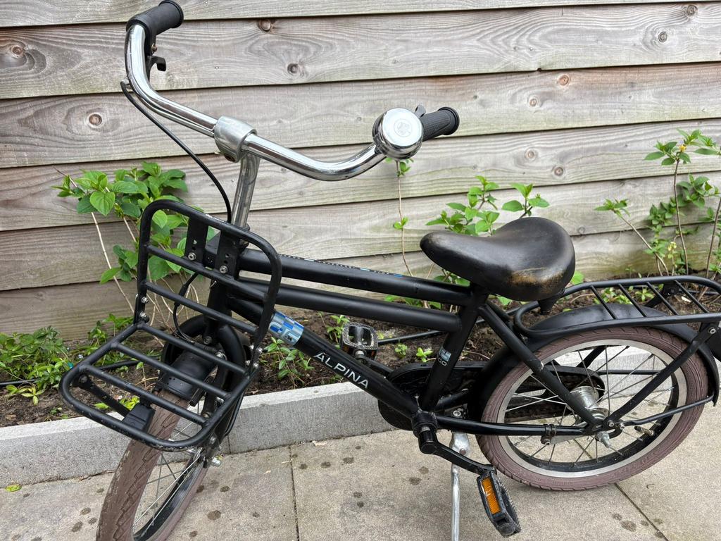Alpina jongensfiets, Fietsen en Brommers, Fietsen | Jongens, Terugtraprem, Gebruikt, Ophalen of Verzenden, Handrem