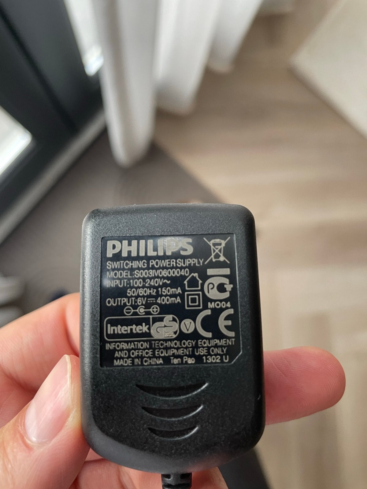 Philips S003IV0600040 Voeding Adapter 6V 400mA, Ophalen of Verzenden, Gebruikt