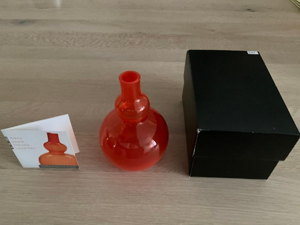 Oranje vaasje, Antiek en Kunst, Ophalen of Verzenden