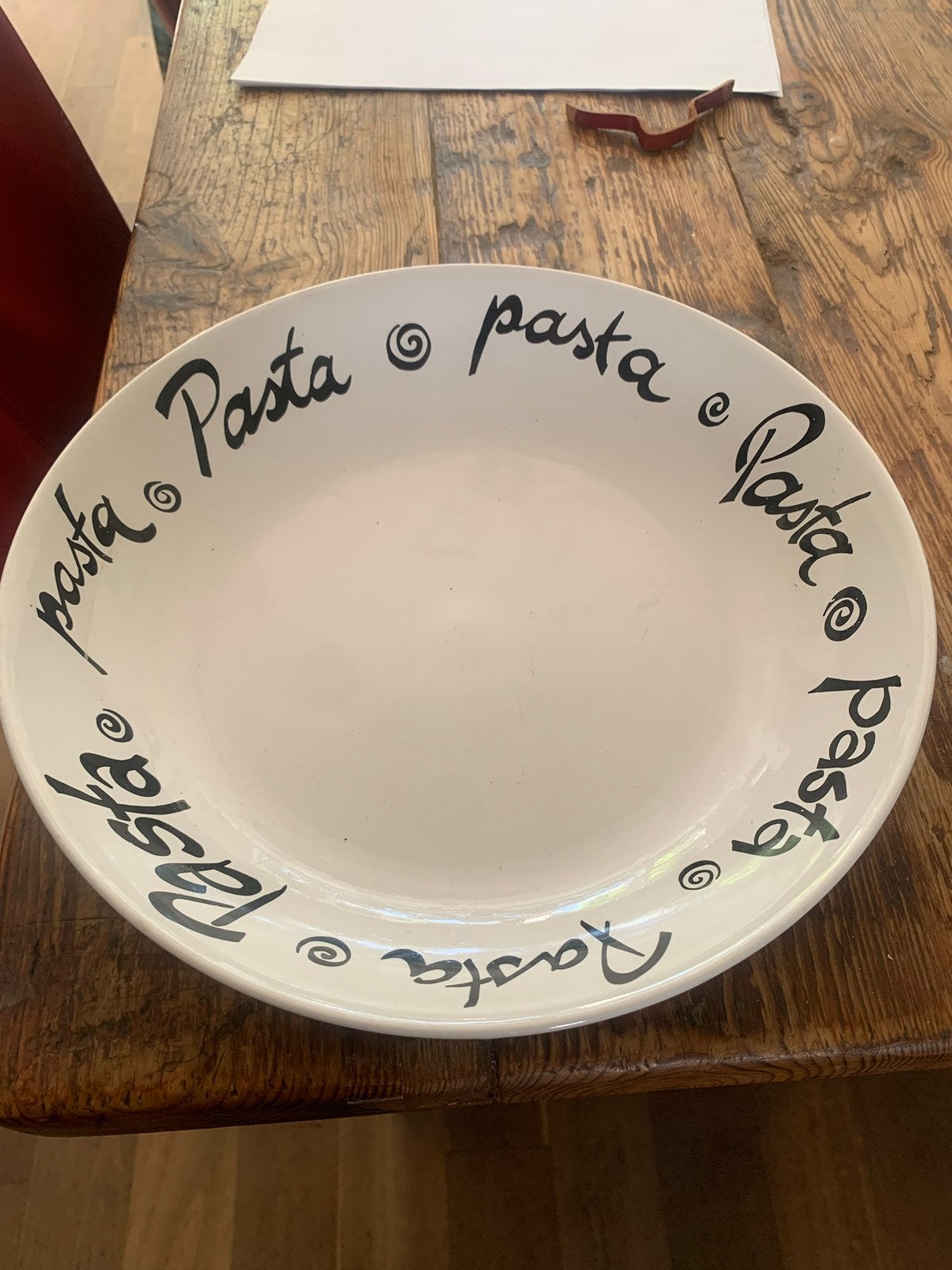 Grote pasta bird met 'Pasta' opdruk, Ophalen, Gebruikt, Overige merken, Keramiek