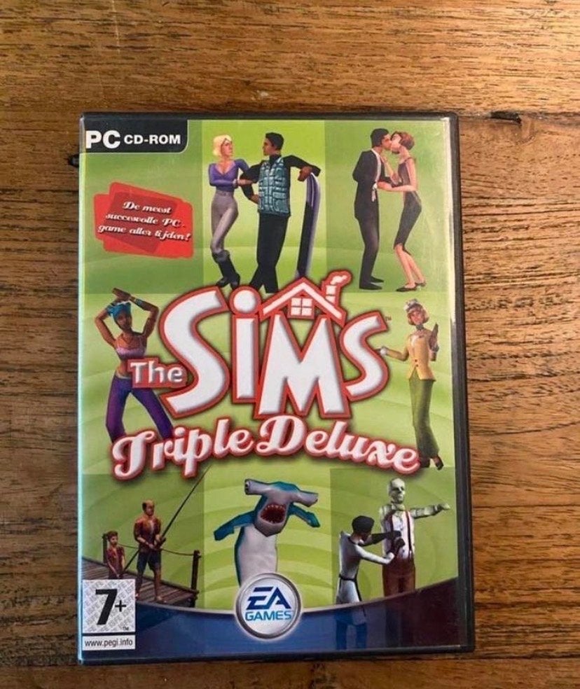 The Sims Triple Deluxe PC CD-ROM - Super Deluxe & Bonus Cont, Gebruikt, Overige genres, 1 speler, Eén computer