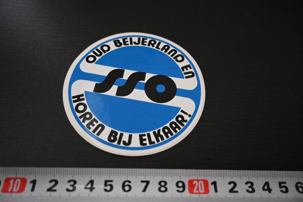 sticker Oud Beijerland en SSO horen bij elkaar !, Verzamelen, Ophalen of Verzenden, Zo goed als nieuw
