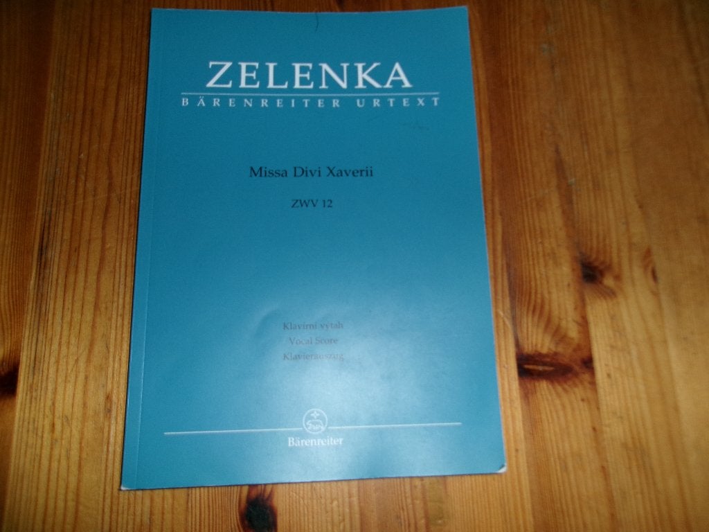 Zelenka - missa divi xaverii, Muziek en Instrumenten, Bladmuziek, Koor, Klassiek, Ophalen of Verzenden, Zo goed als nieuw