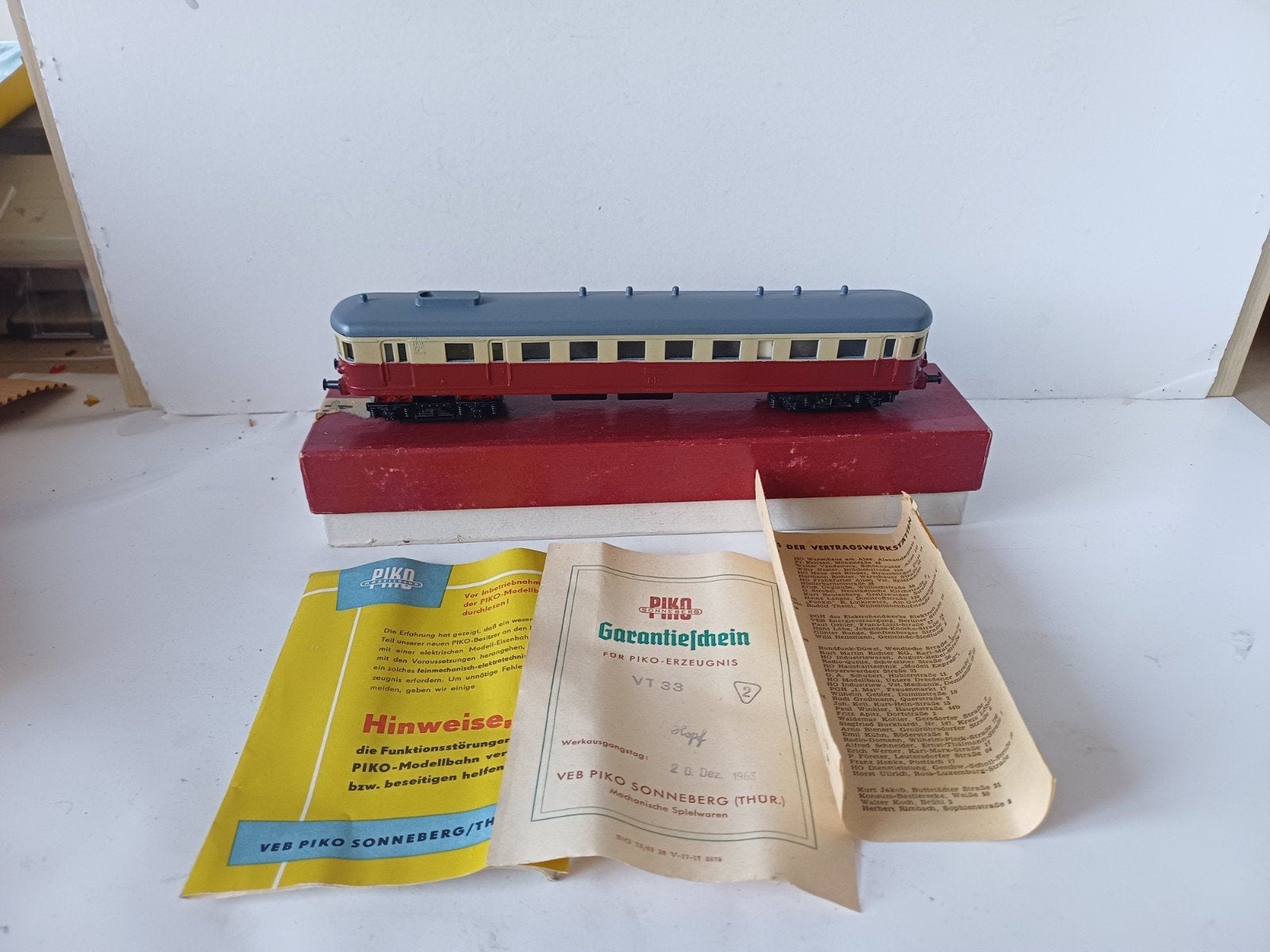 Piko HO H0 1:87 vintage DDR zug train trein 1963 DR, Zo goed als nieuw, Gelijkstroom, Locomotief, Piko