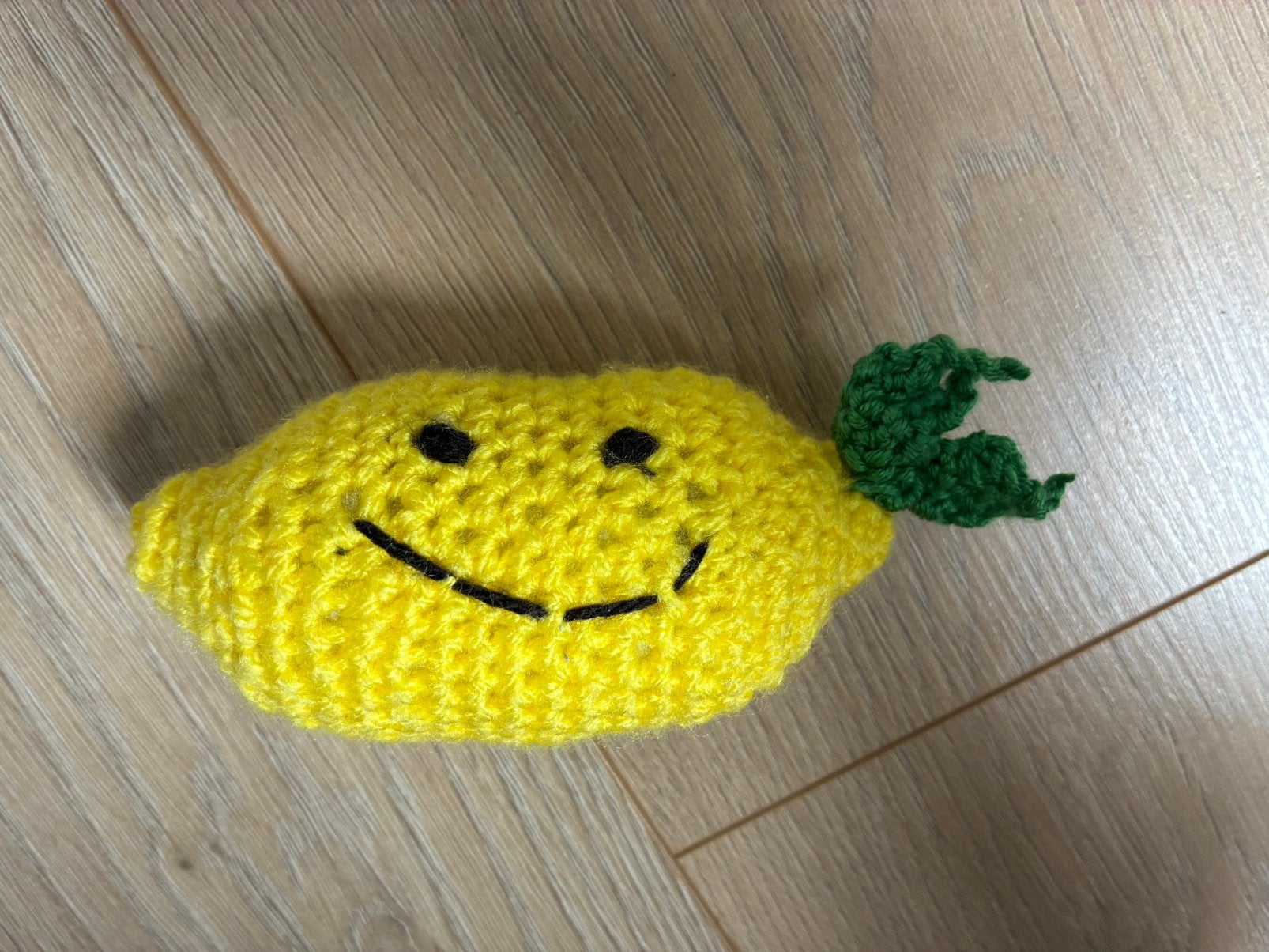 Gehaakte (knuffel) citroen, Ophalen of Verzenden, Nieuw, Haken, Overige typen