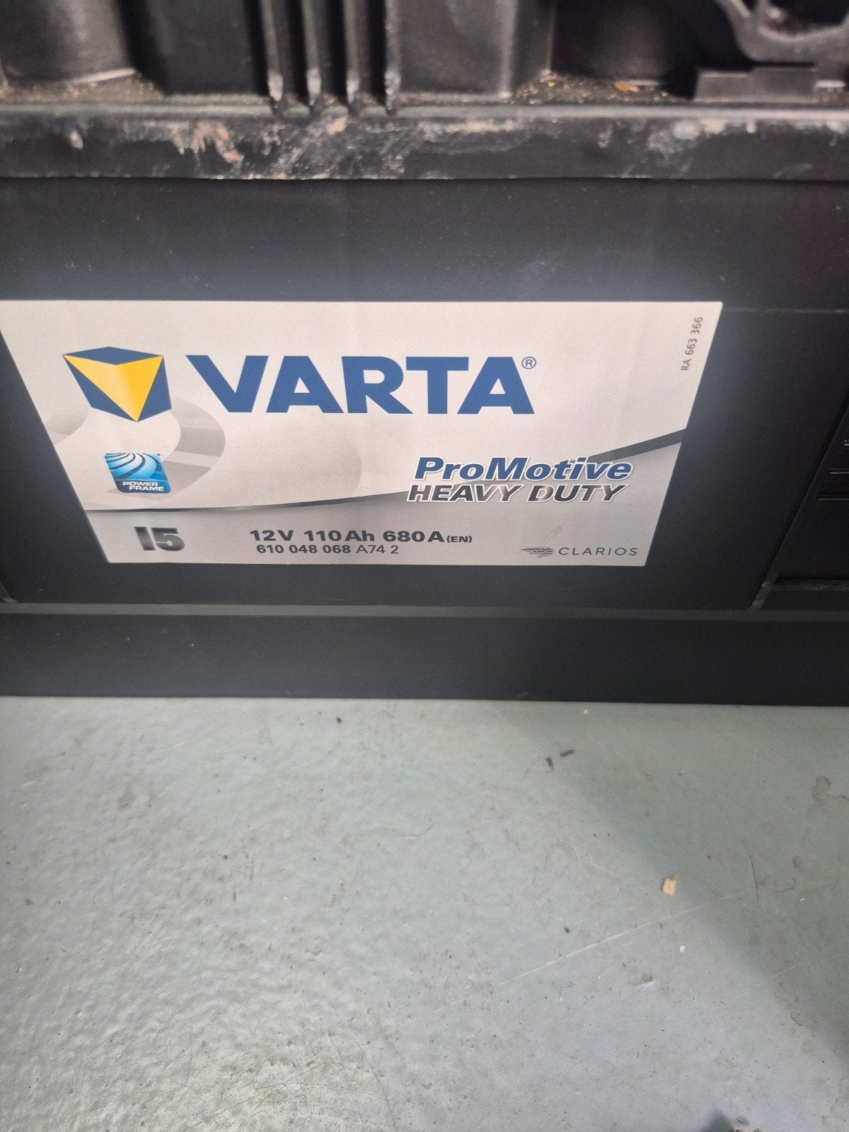 varta accu, Gebruikt