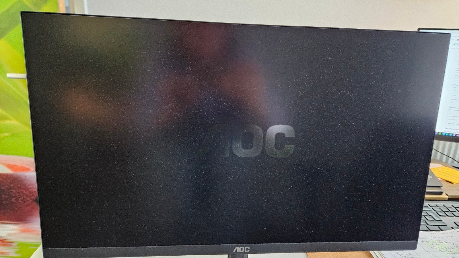 AOC LCD Monitor HDMI- 24 inch zwart, Ophalen, Gebruikt, Kantelbaar, HDMI