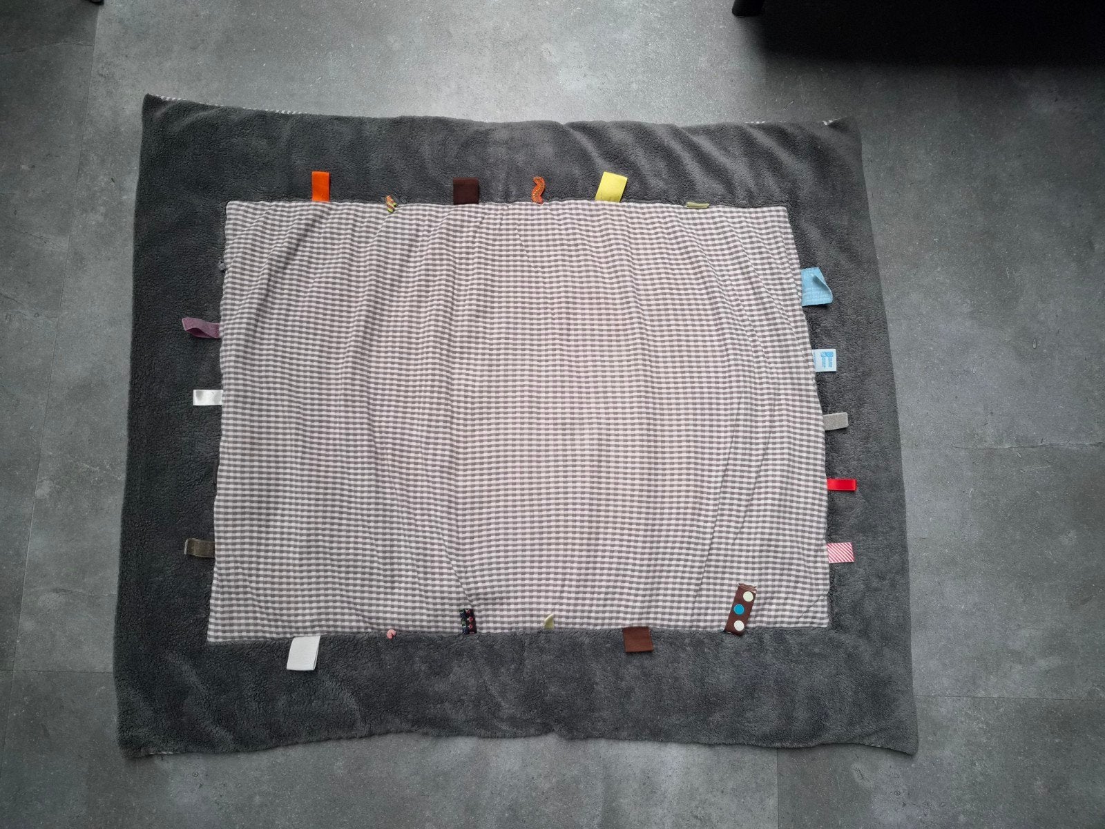 Snoozebaby boxkleed - 80x95cm, Wasbaar, Gebruikt, Overige typen, Grijs