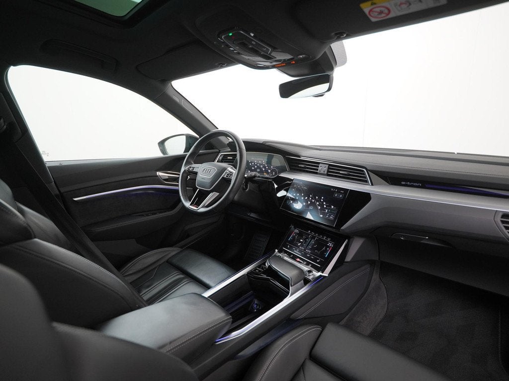 Audi e-tron 55 quattro S-Line 95 kWh | SOH 91% | Panoramadak, Auto's, Audi, Automaat, 12 maanden, 95 kWh, Leder