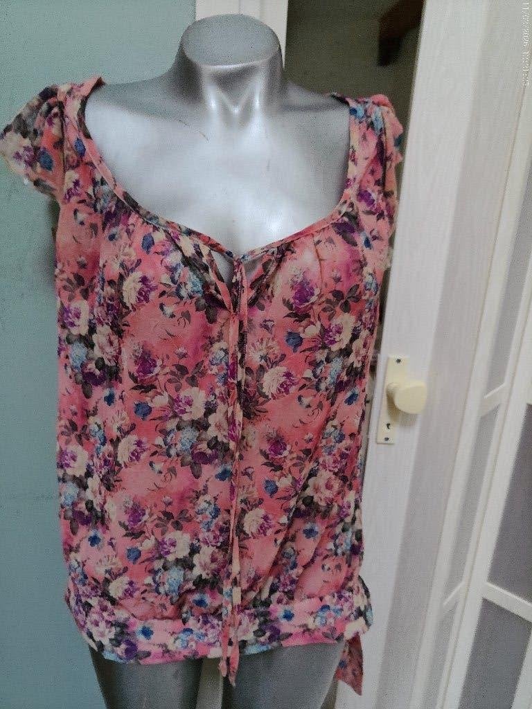Il Dolce mooi roze tinten blouse ruime S  €, Il dolce, Ophalen of Verzenden, Zo goed als nieuw, Roze