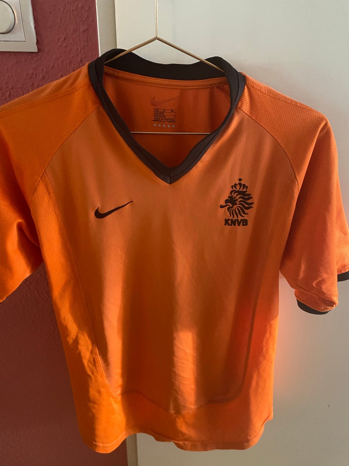 Vintage Nike Oranje Nederland Voetbalshirt KNVB, Maat 48/50 (M), Oranje, Ophalen of Verzenden, Voetbal