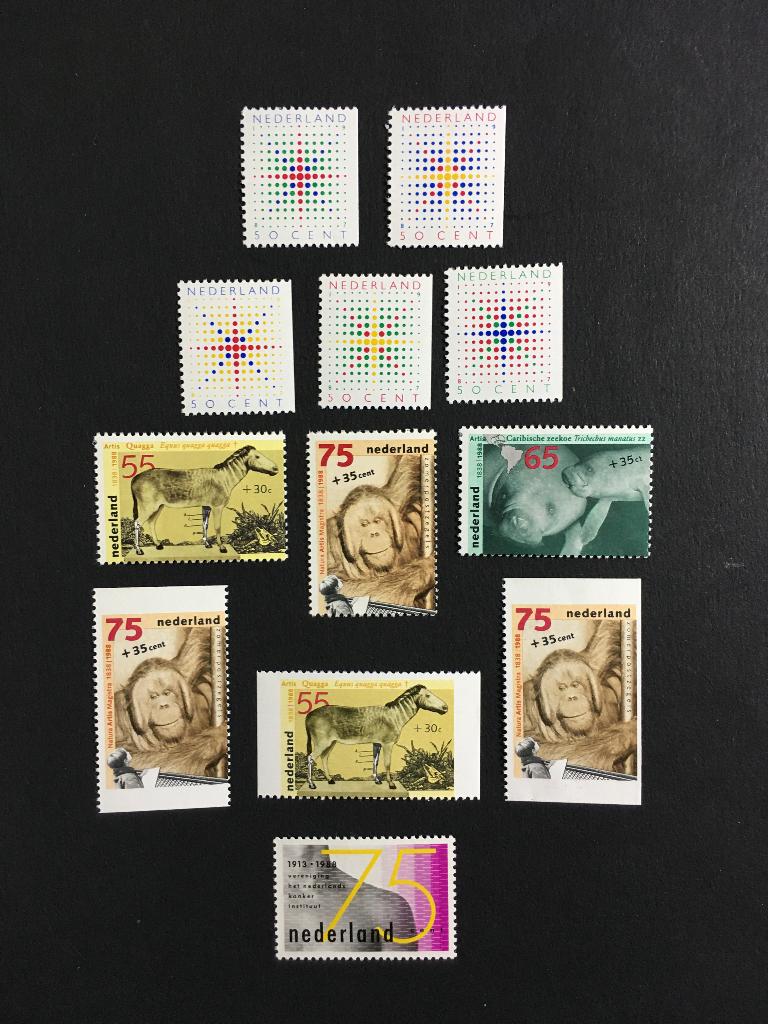 i113-1391pf Nederland 1987 NVPH 1391-1395 1399-1403 géén1402, Ophalen of Verzenden, Na 1940, Postfris