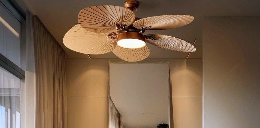 Prachtige plafond ventilator, Ophalen of Verzenden, Nieuw, Minder dan 50 cm