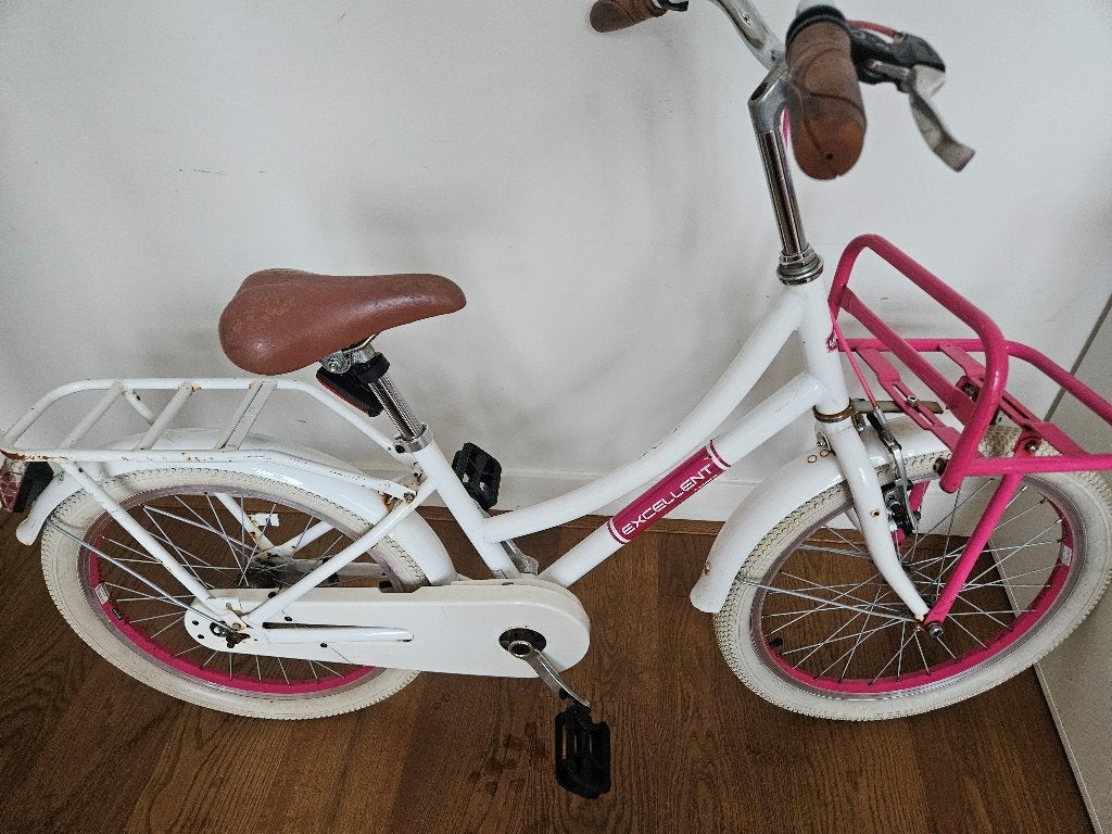 Bike excellent 20 inch for girl, Gebruikt, Velgrem, Handrem, 20 inch
