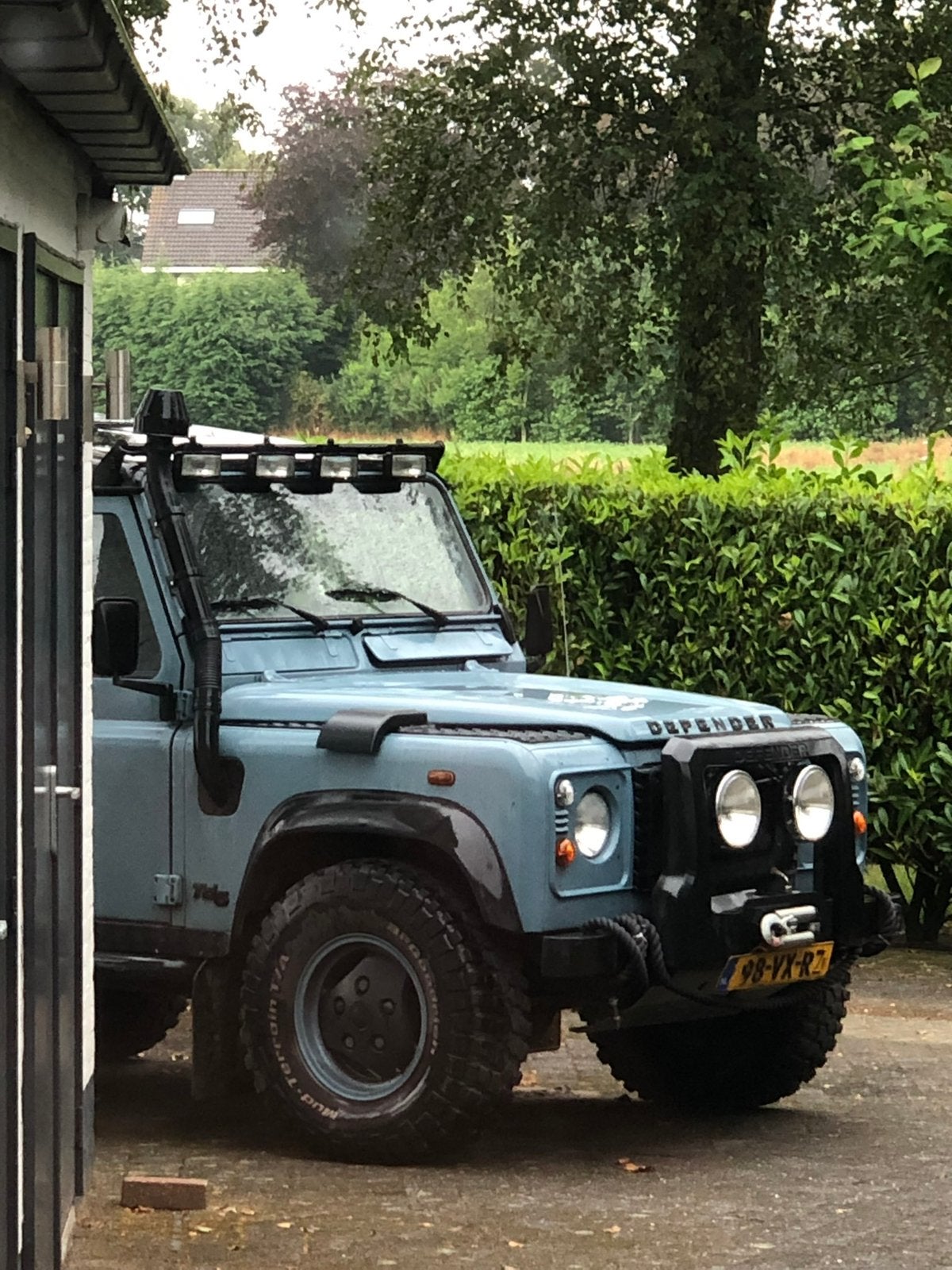 Land Rover Defender 90 TD5 Hardtop 2001, Auto's, Euro 5, Stof, 1611 kg, Zwart